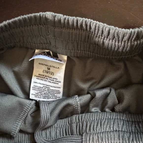 Set of Adidas Athletic Shorts blue, gray, black. Old navy grey print. Size 10/12 - Picture 4 of 6